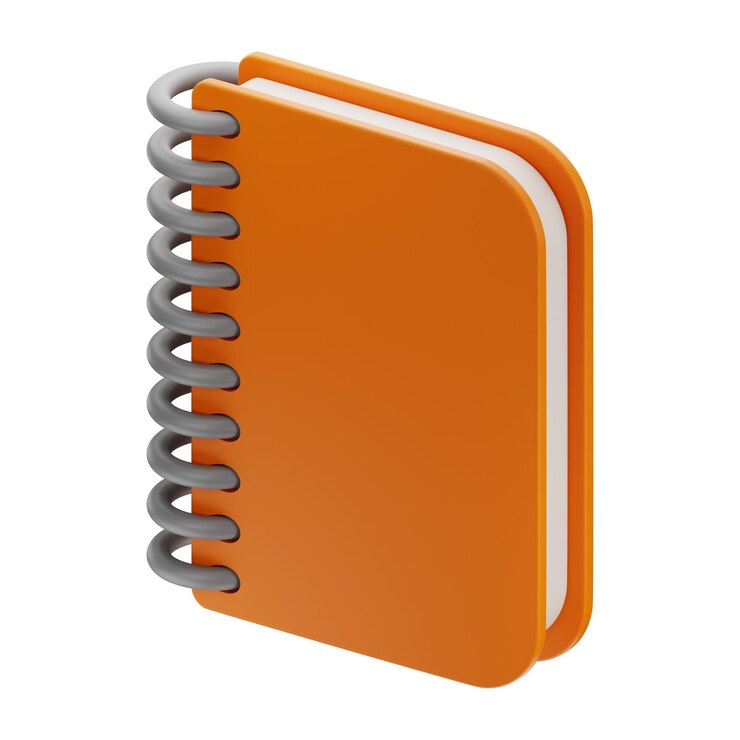 Fotografie premium notebook education icon 3d rendering on isolated background