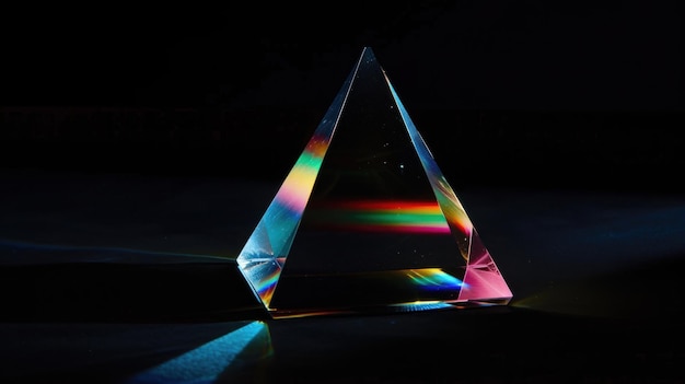 Prism Reflecting Light