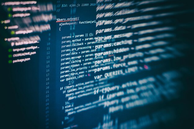 Project managers work new idea. WWW software development. Mobile app developer. Innovative startup project. Website programming code. IT business.