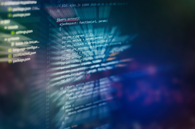 project managers work new idea. www software development. mobile app developer. innovative startup project. website programming code. it business.
