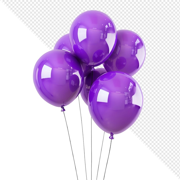 Purple Balloons Bunch