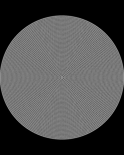 radial halftone no background texture