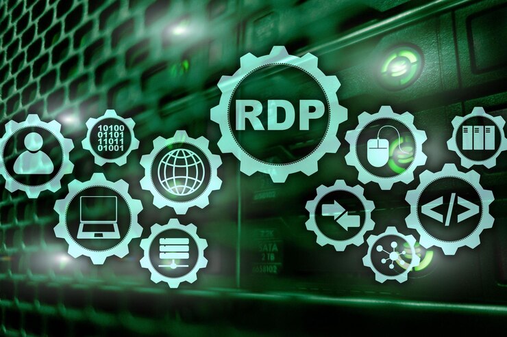 Fotografie rdp remote desktop protocol terminal services server background