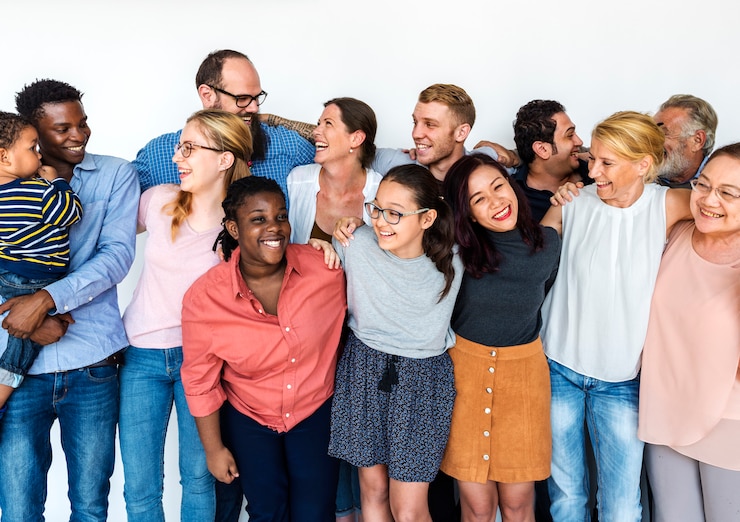 Fotografie různí lidé společně, týmová práce, partnerství