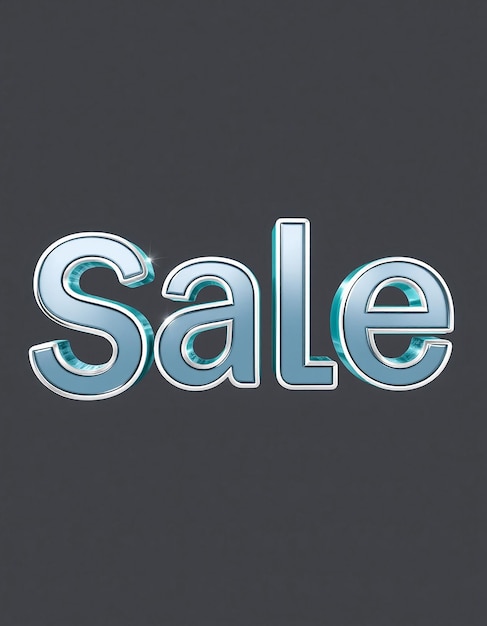 sale text 3d render design transparent psd file