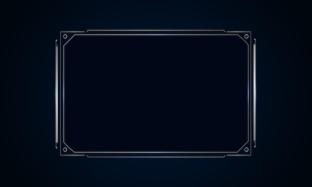 Sci fi futuristic user interface HUD template frame design Technology abstract background