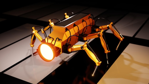 scifi futuristic robotic spider
