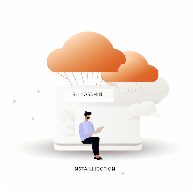simple web subscription plan icon on a white background