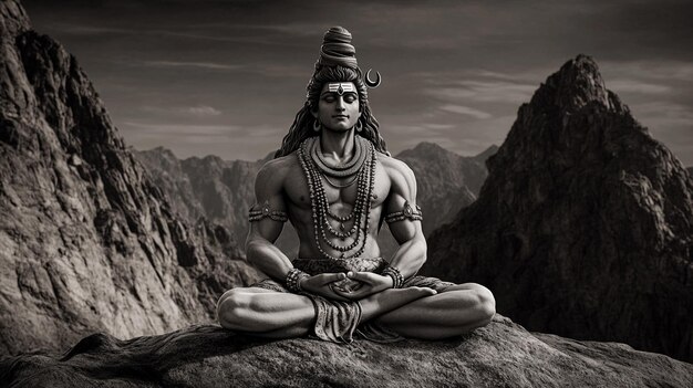 Šiva v meditaci