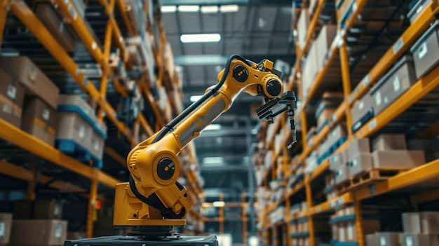 Smart robot arm systems for digital innovation in warehouses and factories Automated production robots