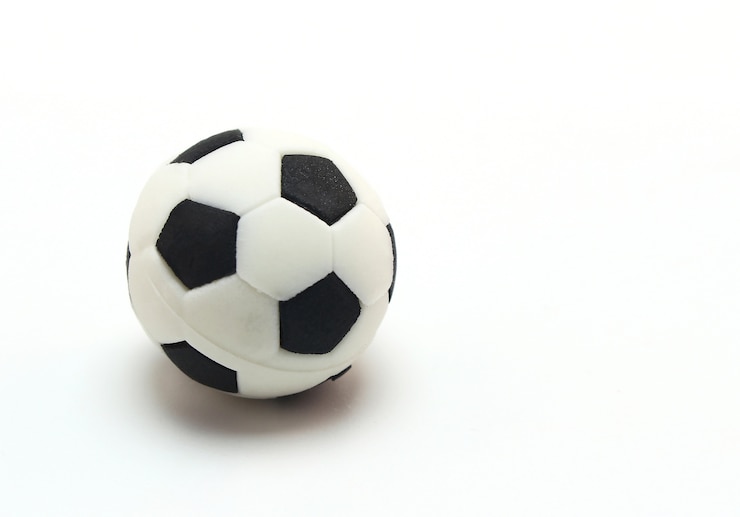 Fotografie soccer ball on white background