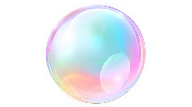 Soft and Ethereal Pastel Bubble Graphic Element for Digital Compositions and Particle Systems