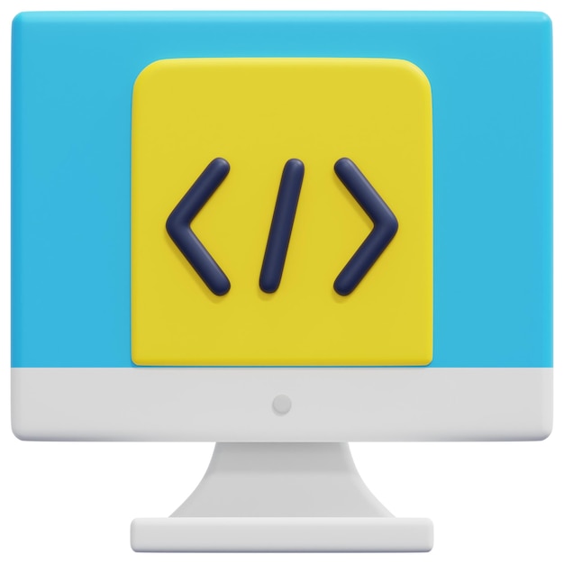 software 3d render icon illustration