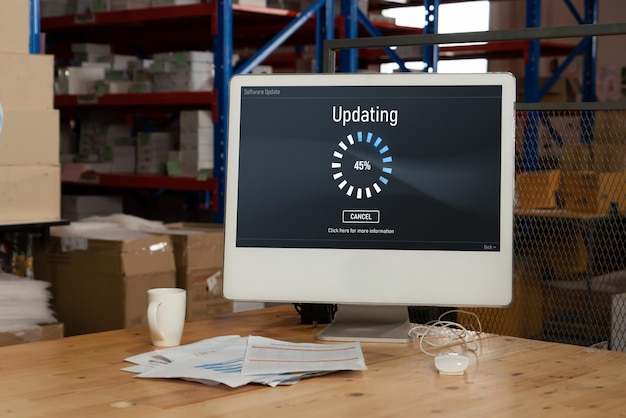 software update on computer for modish version of device software