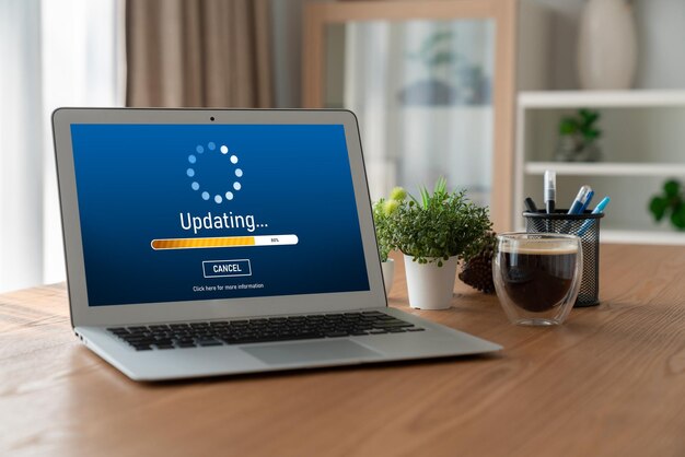 software update on computer for modish version of device software