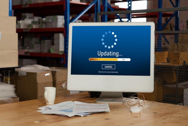 software update on computer for modish version of device software