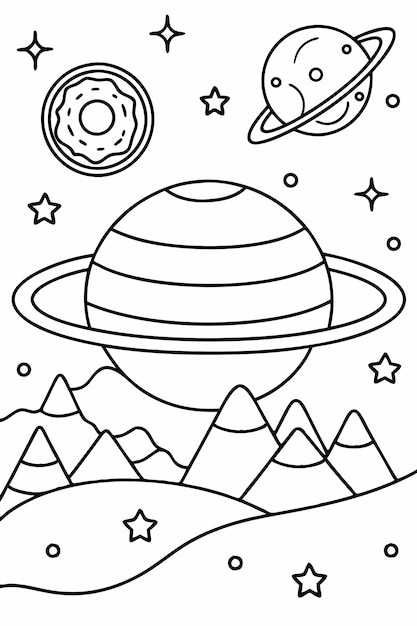spacethemed coloring pages for kids