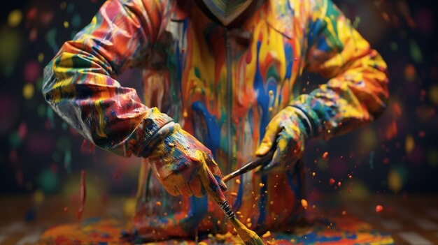 splattered HD 8K wallpaper Stock Photographic Image