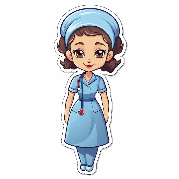 Fotografie sticker profession cartoon character
