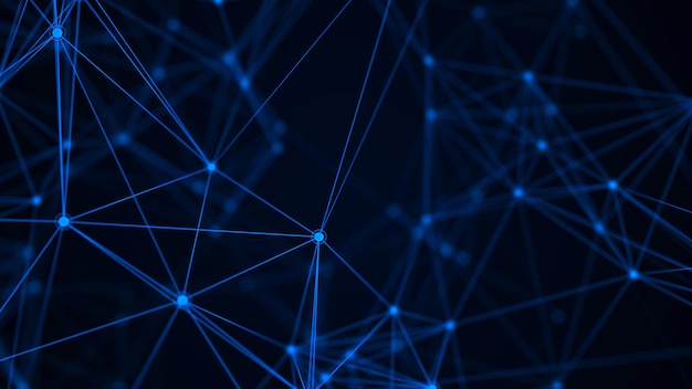 Struktura síťového připojení Abstraktní technologické pozadí Vědecké pozadí Velká data digitální pozadí 3D rendering