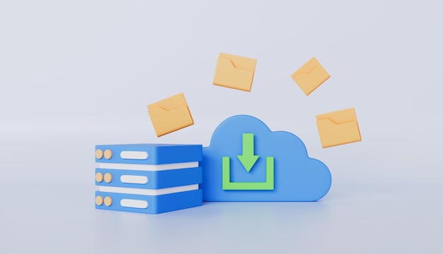 Sync cloud computing and sharing file online data storage for business network concept