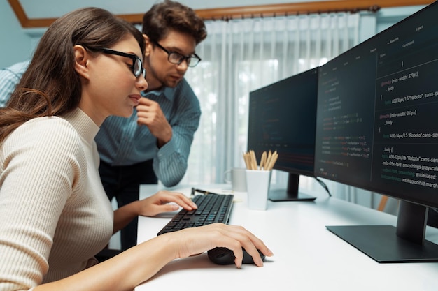 Team developers program thinking newest coding creative website Postulate