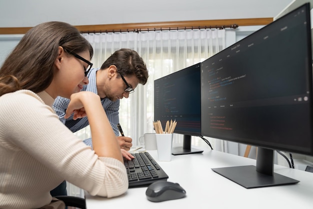Team developers program thinking newest coding creative website Postulate