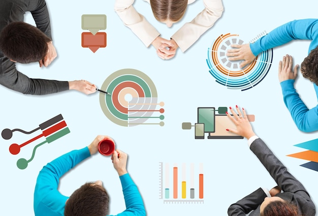 Team Teamwork Cog Functionality Technology Business Concept