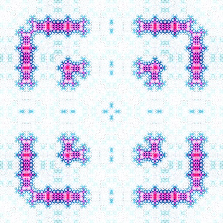 Fotografie textura kaleidoskopu s bezešvým vzorem