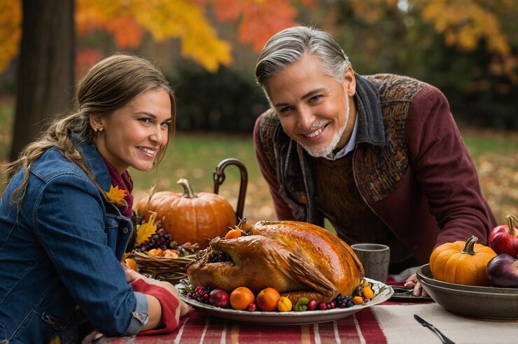Fotografie thanksgiving day print with autumn details
