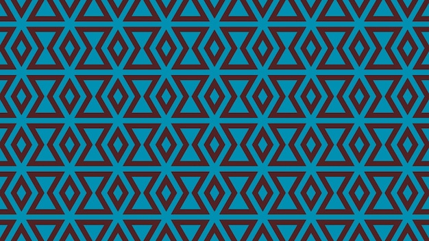 The pattern of the triangles in the form of a triangle.
