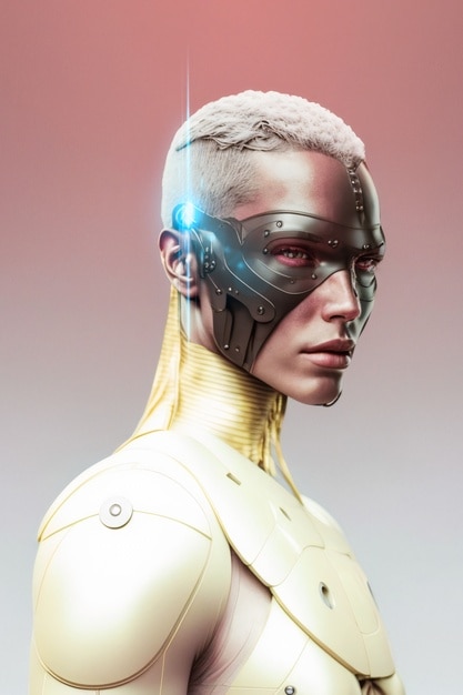transhumanism collage concept