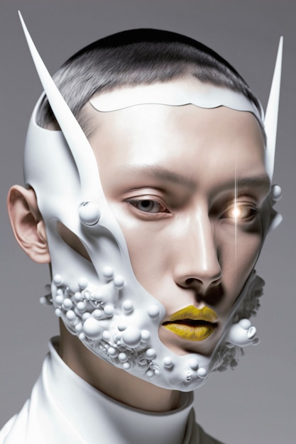 transhumanism collage concept