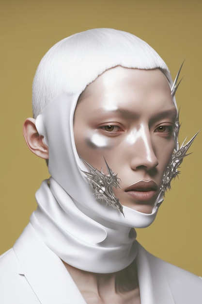 transhumanism collage concept