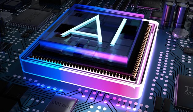 Trénování neuronové sítě Koncept umělé inteligence Trénování umělé inteligence Neuročip Neuro rozhraní Mikroprocesor umělé inteligence 3D renderování