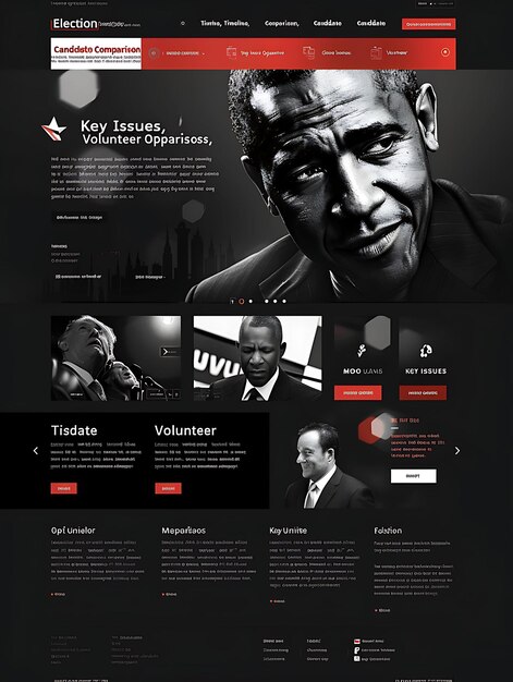 Typographic Layout Web With Big Typography Effect Bold Websi Inspired Political Web Layout Idea
