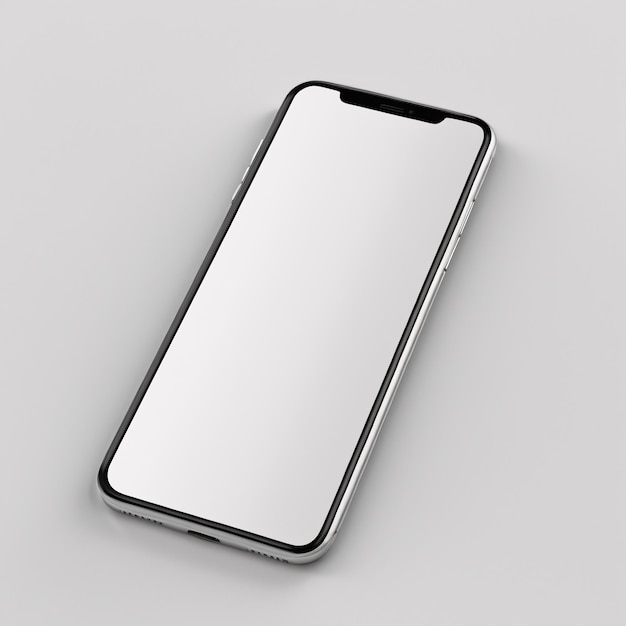Ultra realistic mobile device UI UX mockup for presentation template Cellphone frame