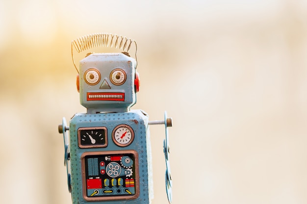 vintage tin toy robot