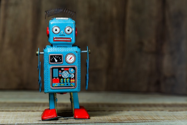 vintage tin toy robot