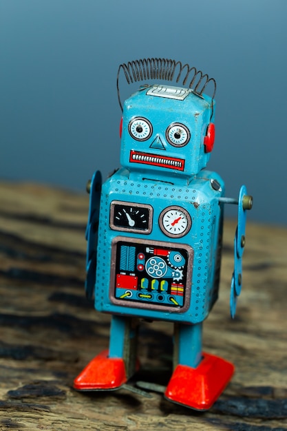 Vintage tin toy robot