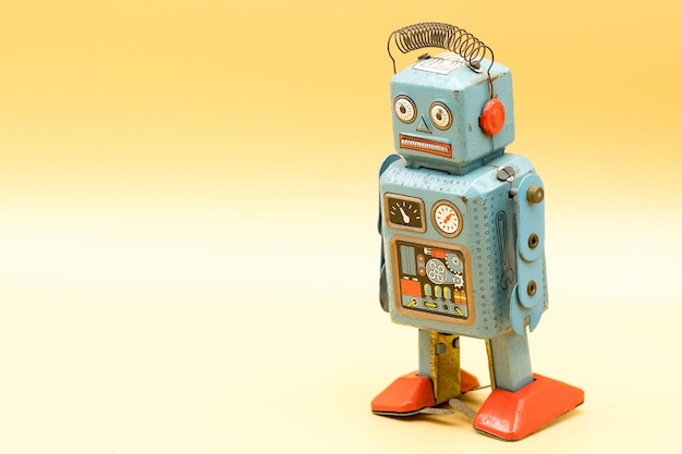 vintage tin toy robot