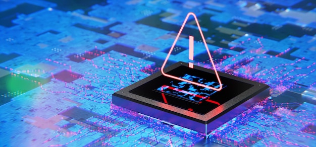 virus attack ddos attacks spy program error warning sign notification and concept of danger and error in the system personal data protection system notification hacker attack 3d render