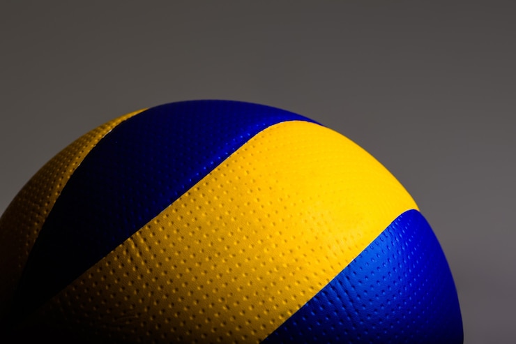 Fotografie volleyball ball on gray