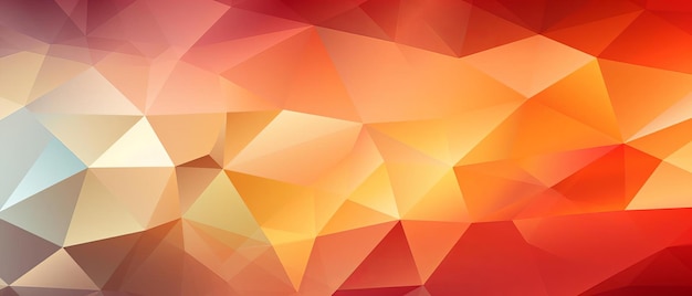 Warmtoned low poly pattern with shades of red orange and yellow ideal for energetic and vibrant backdrops