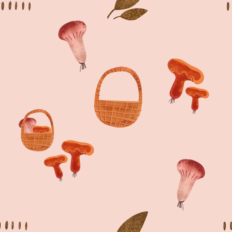 Fotografie watercolor seamless patern with autumn gnomes seasonal wrapping paper raster illustration for packaging greeting cards gifts posters in the children's room