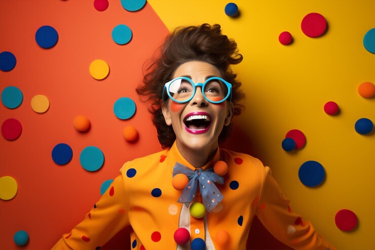 Fotografie woman fashionable dots polka trendy