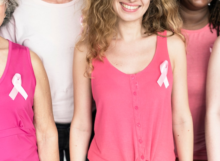Fotografie women breast cancer support charity concept