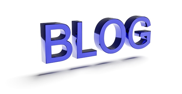 Word blog Blogging concept Illustration for web blogger