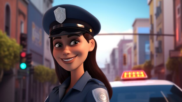 3d cartoon style character