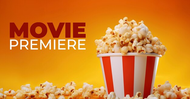 3d cinema movie premiere popcorn cup